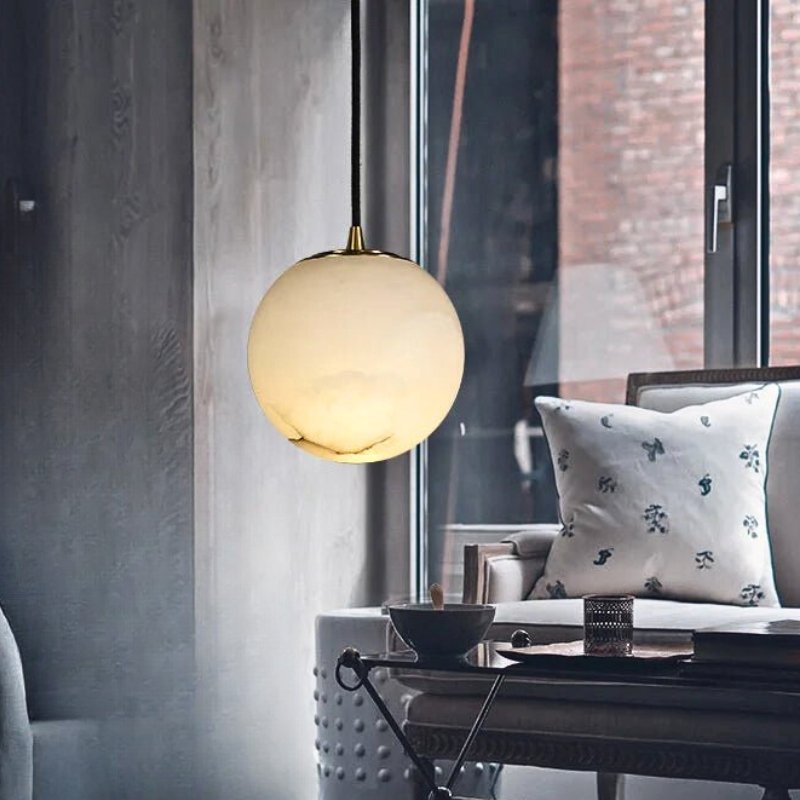 Pulsu Alabaster Pendant Light-Sylvia Space