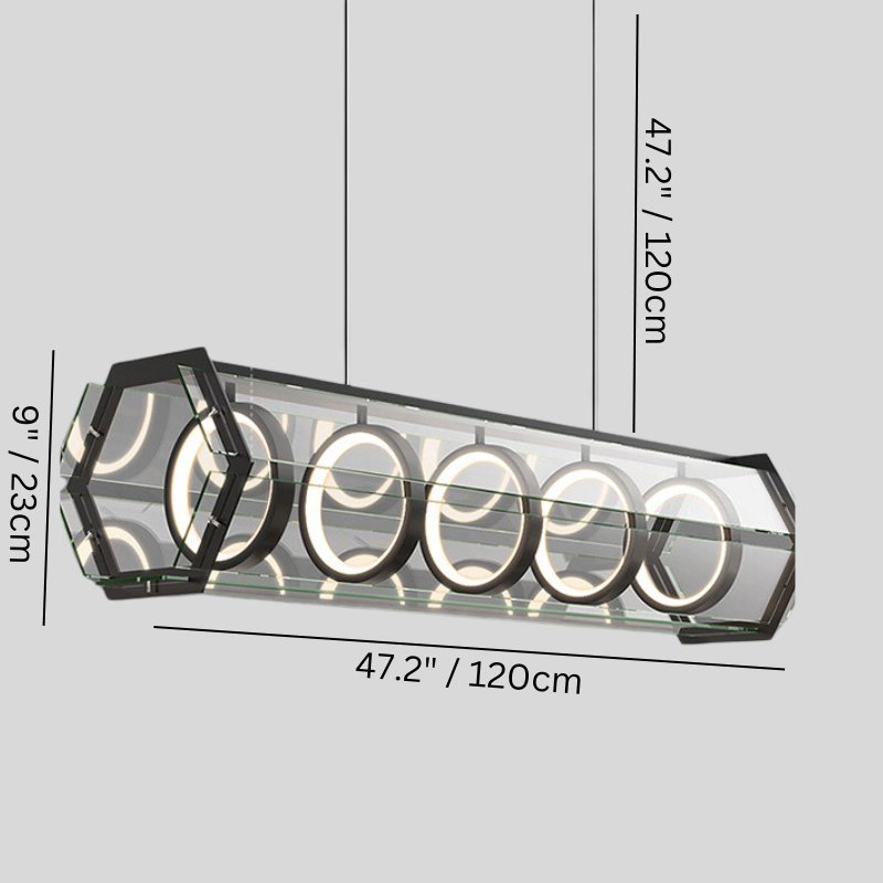 Rukha Linear Chandelier-Sylvia Space