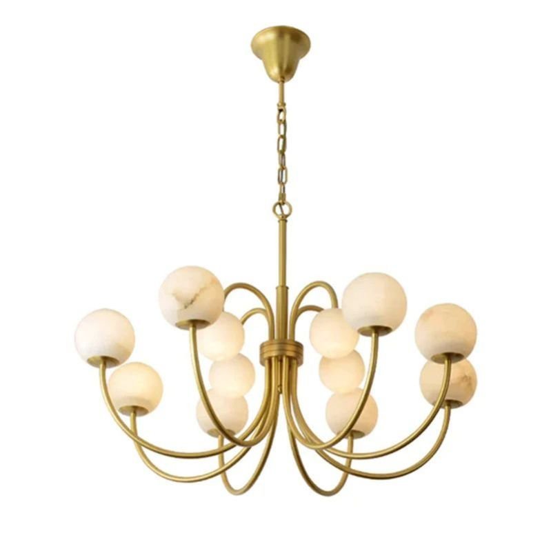 Sefet Alabaster Chandelier Light-Sylvia Space