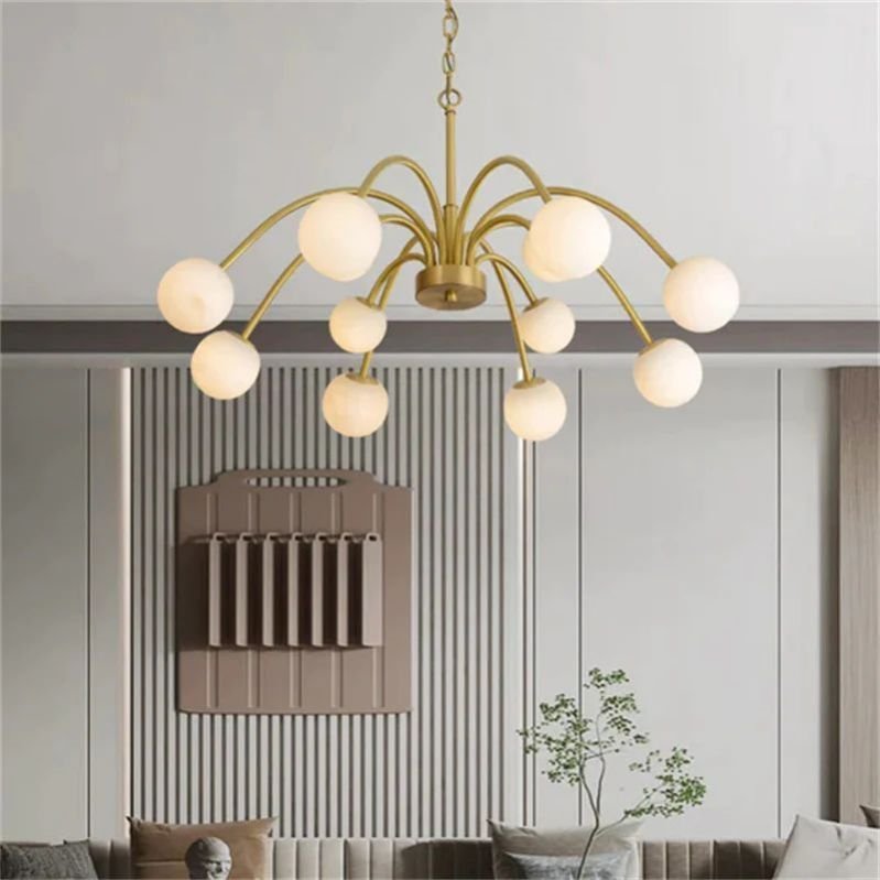 Sefet Alabaster Chandelier Light-Sylvia Space