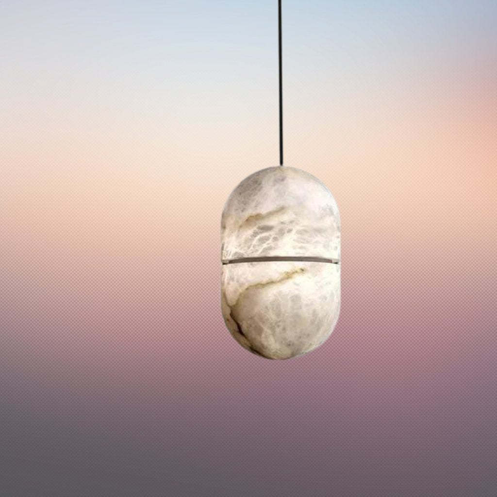 Shena Alabaster Pendant Light-Sylvia Space