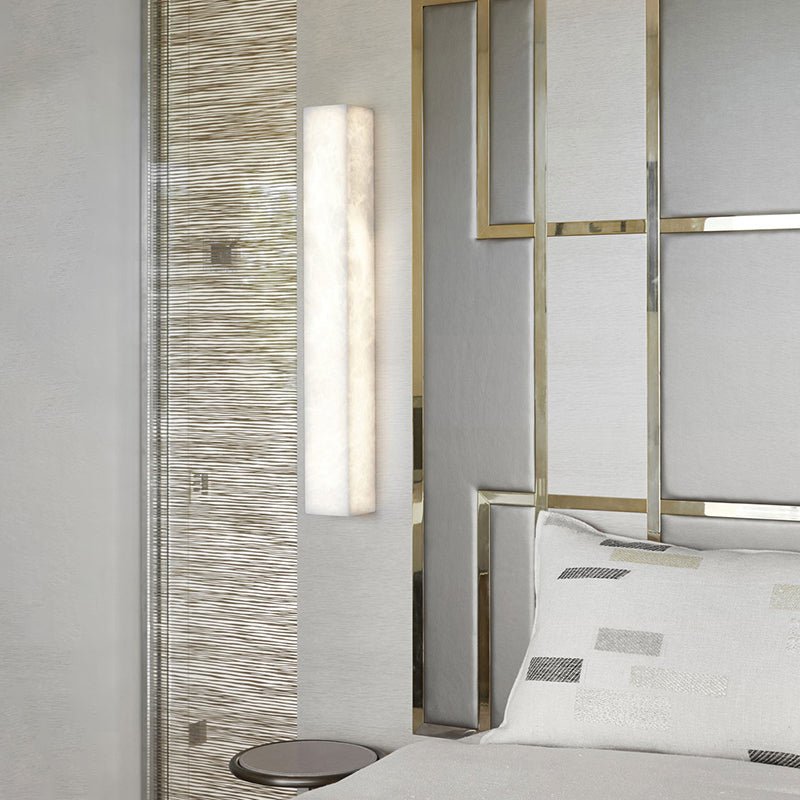 Sheta Alabaster Wall Light-Sylvia Space