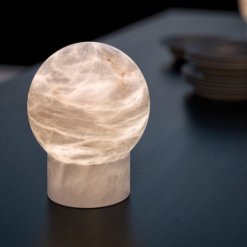 Shumu Alabaster Table Lamp-Sylvia Space