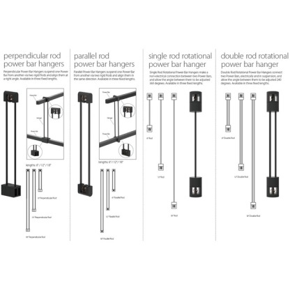 Suspenders Tri-Bar Pendant with Ladder Lights