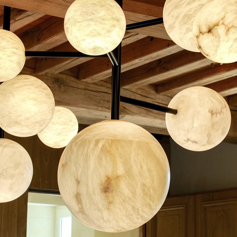 Sphaira Alabaster Pendant Light-Sylvia Space