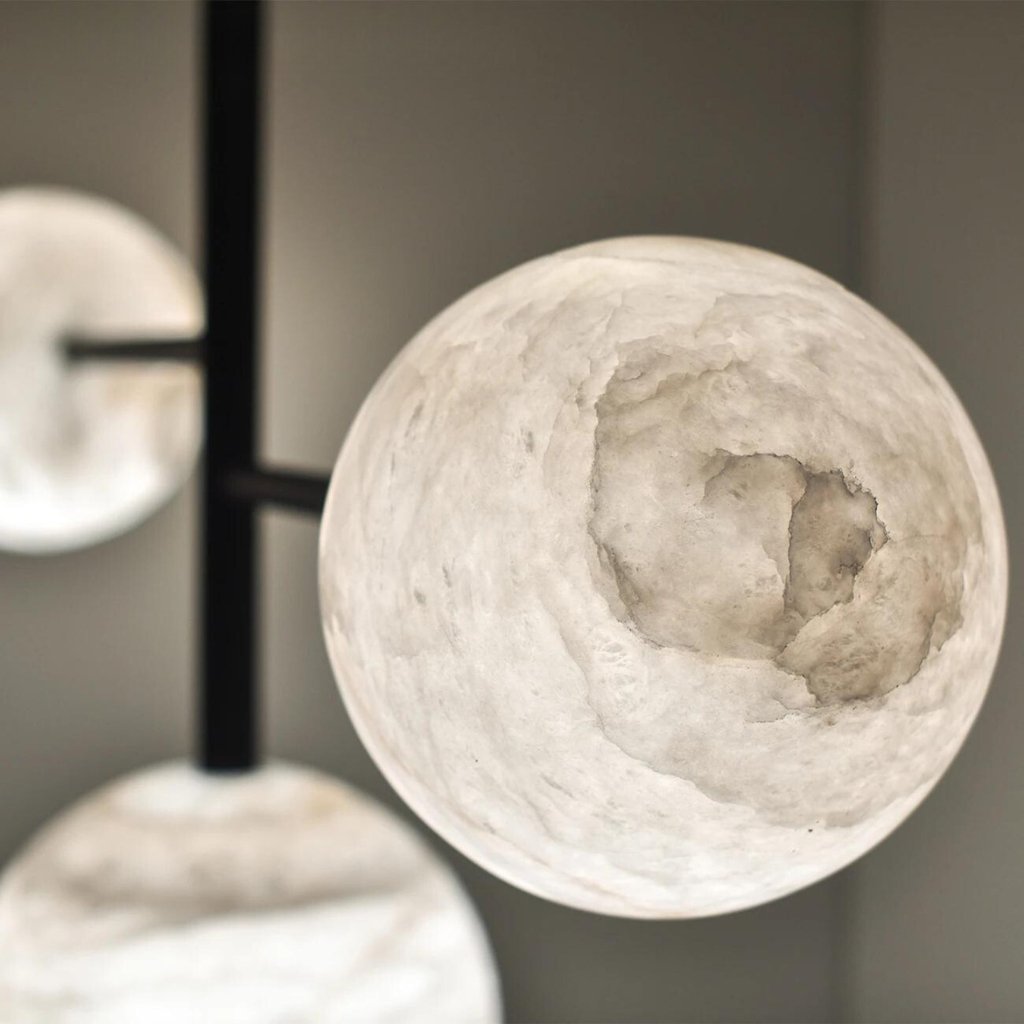 Sphaira Alabaster Pendant Light-Sylvia Space