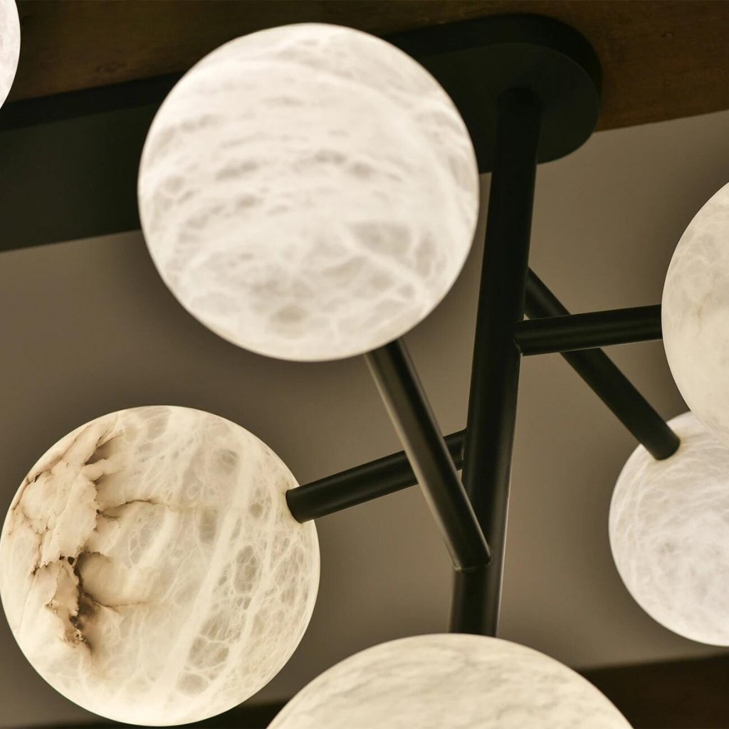 Sphaira Alabaster Pendant Light-Sylvia Space