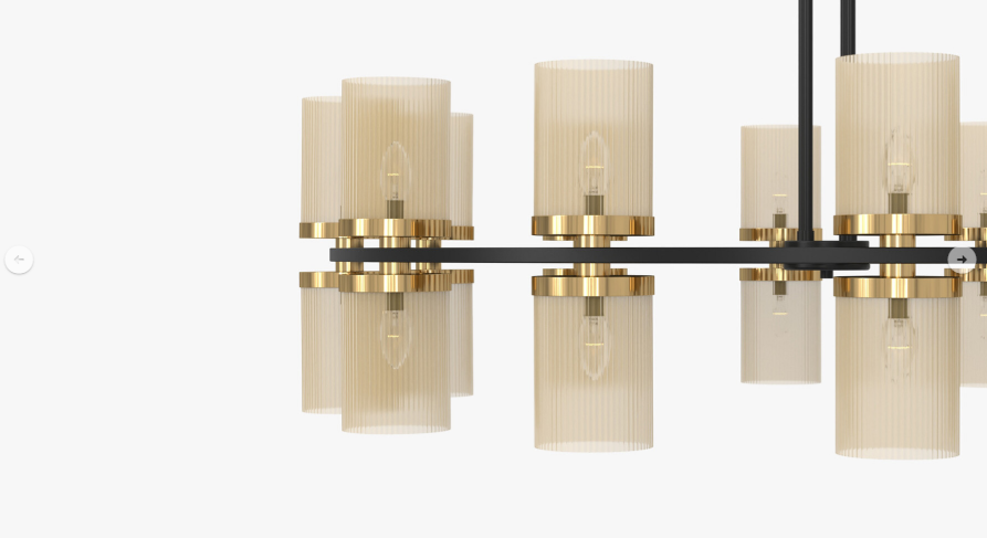 Stiffel Palais Champagne Glass 24-Light Chandelier