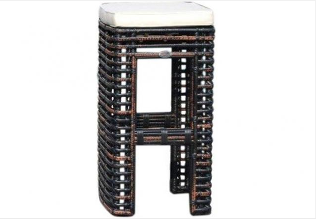 Skyline Design Dynasty Backless Barstool in Black Mushroom 