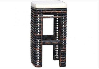 Skyline Design Dynasty Backless Barstool in Black Mushroom 