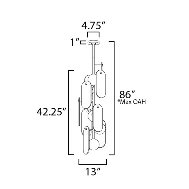 Megalith Vertical Stone Pendant