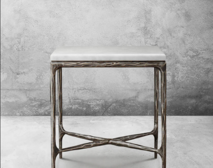 Thaddeus Marble Square Side Table  Customize - 22  X VERSION