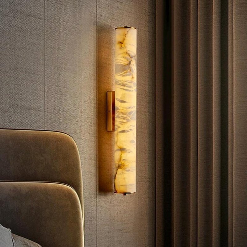 Tong Alabaster Wall Lamp-Sylvia Space