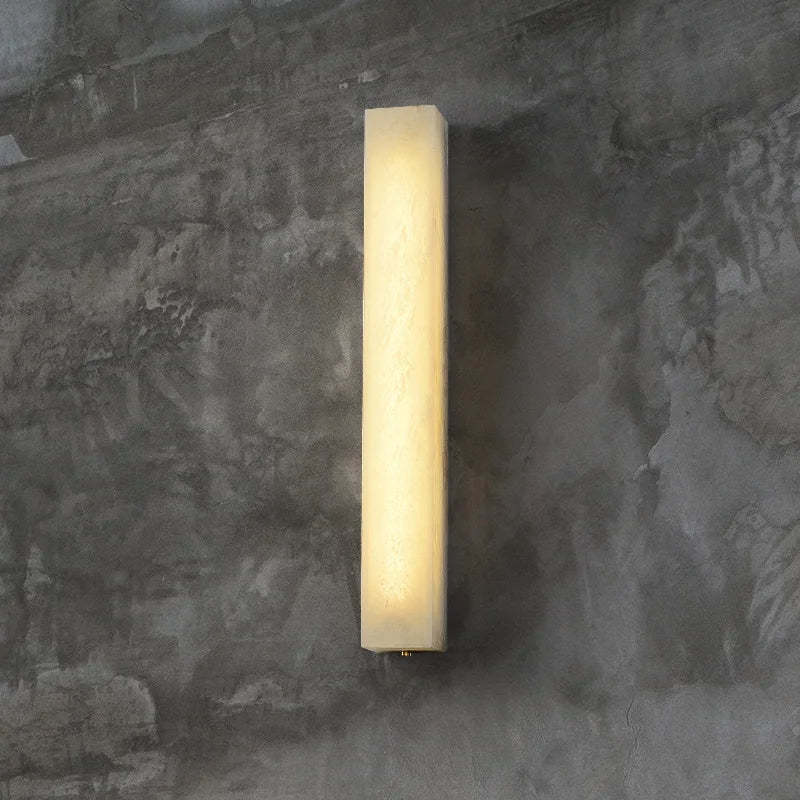 Vectis Alabaster Wall Sconce-Sylvia Space