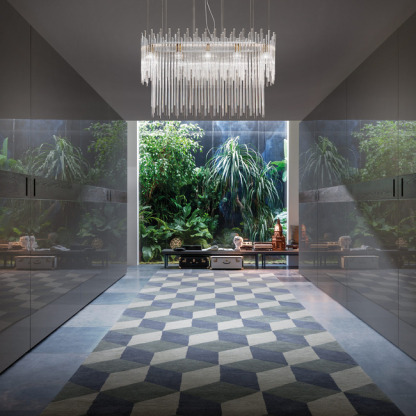 Diadema Two-Tier Linear Pendant