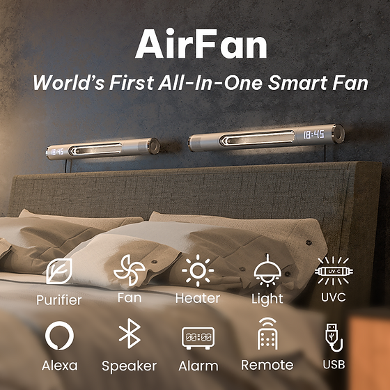 Smart AirFan With 20 Features For Your Bed