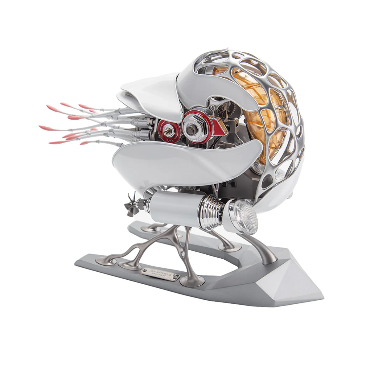 Mechanical Nautilus 3D Metal Model