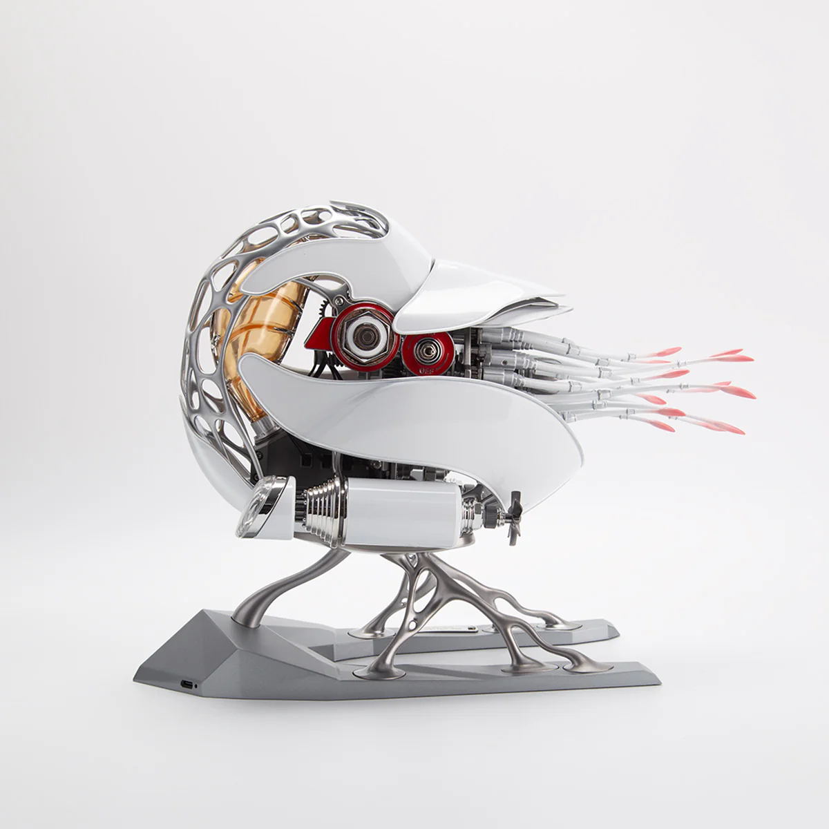 Mechanical Nautilus 3D Metal Model