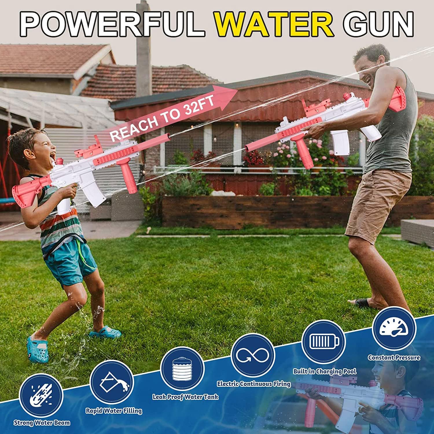 Electric Water Gun for Adults and Children