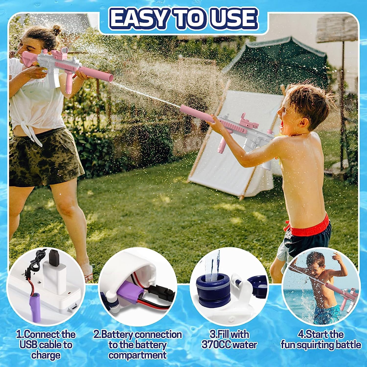 Electric Water Gun for Adults and Children
