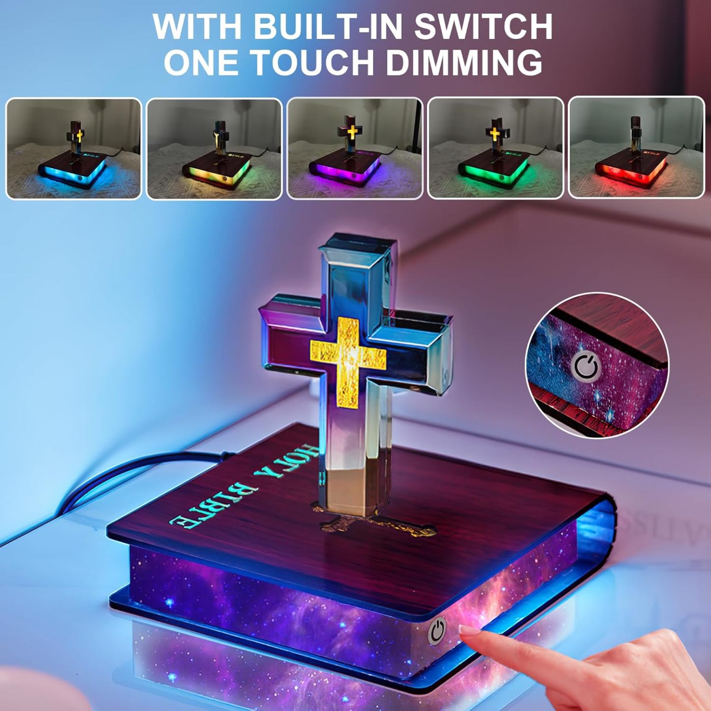 Levitating faith lamp