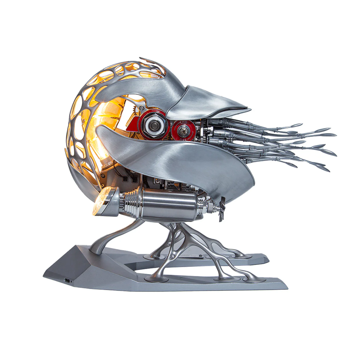Mechanical Nautilus 3D Metal Model