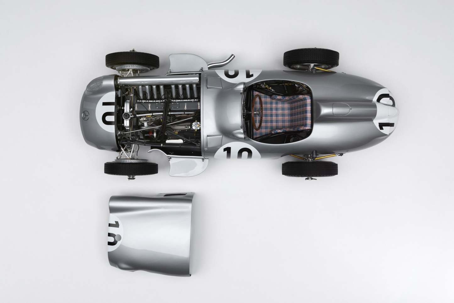 Mercedes-Benz W196 Monoposto - 1955 British Grand Prix - Fangio - Race Weathered