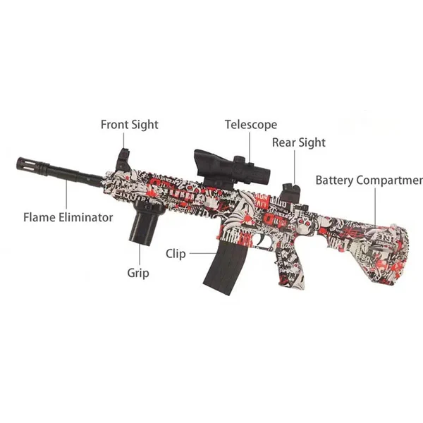 HK416d Graffiti Splatter Ball Orbeez Blaster Toy