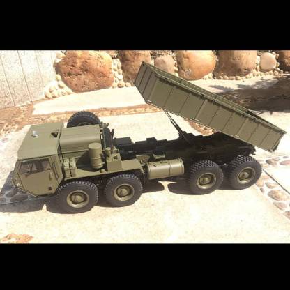 1/12 2.4G 8 x 8 RC Car Dump Truck U.S. Military Truck with Light Sound Function