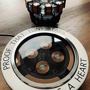 Arc Reactor MK1-1:1 Scale Levitating DIY Floating and Spinning in Air LED for Unique Gifts