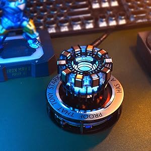 Arc Reactor MK1-1:1 Scale Levitating DIY Floating and Spinning in Air LED for Unique Gifts
