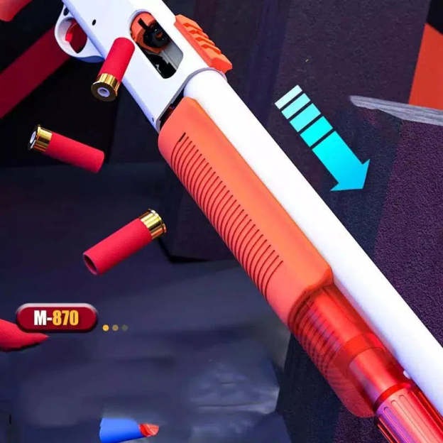 ZS M870 Manual Pump Action Dart Blaster with Shell Ejection