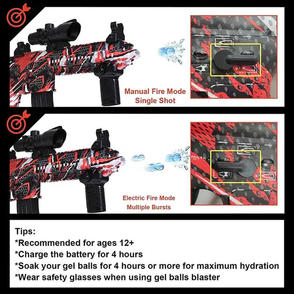 HK416d Graffiti Splatter Ball Orbeez Blaster Toy