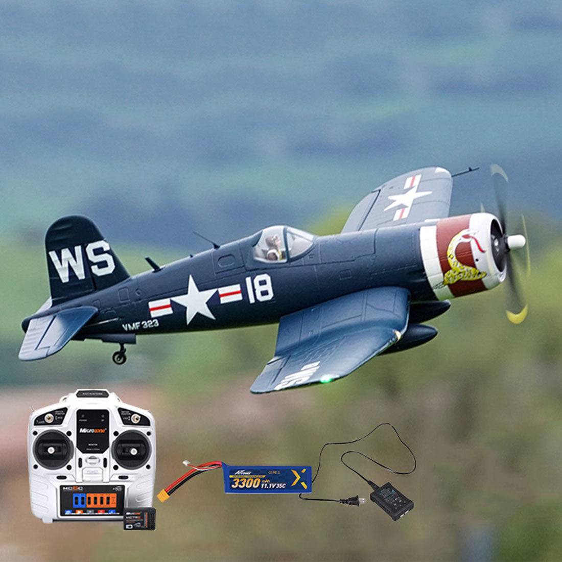 Arrows Hobby 1100mm F4U-4 Corsairs Attack Fighter RC Model Airplane RTF