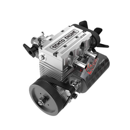 SEMTO ENGINE ST-NF2 DIY Build a Nitro 4 Stroke 2 Cylinder Engine Kit That Runs- FS-L200AC