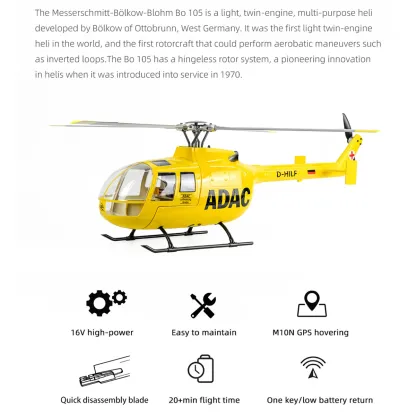 470 Size Scale GPS Heli Drone