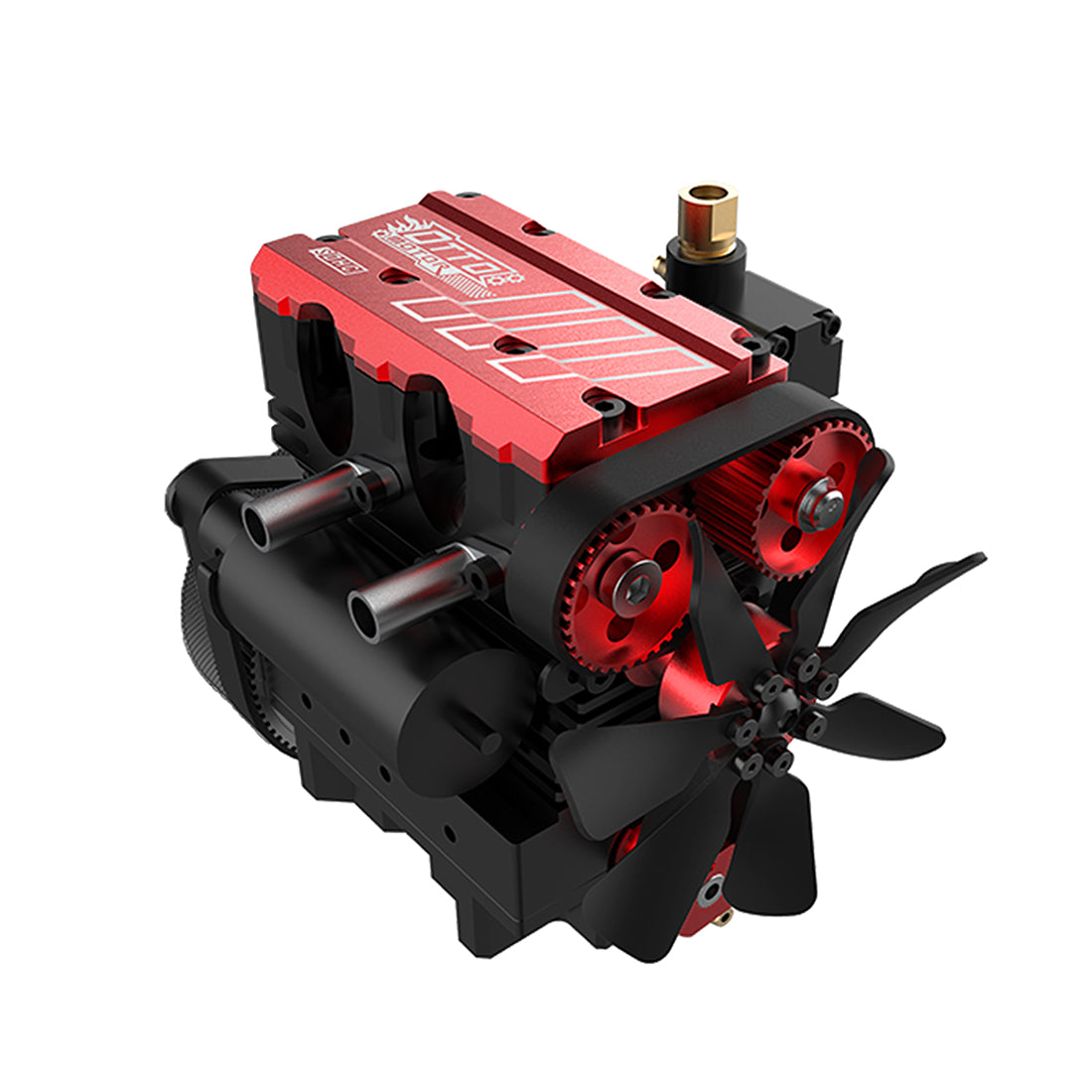 SEMTO ENGINE ST-NF2 DIY Build a Nitro 4 Stroke 2 Cylinder Engine Kit That Runs- FS-L200AC