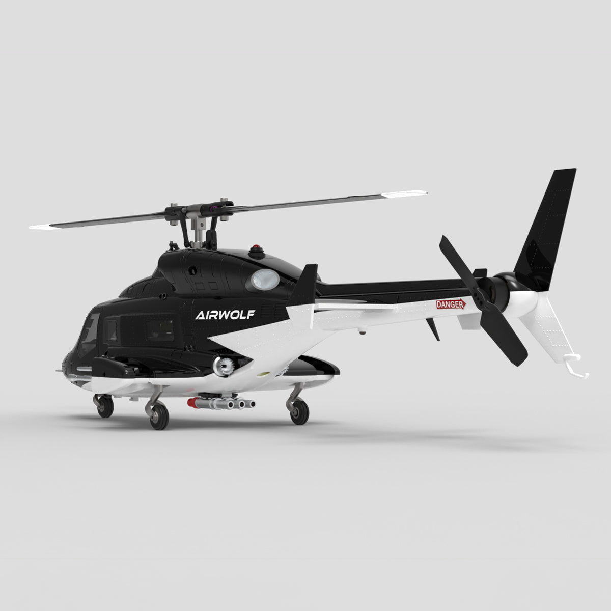 WOLFBUSH AW-911 Airwolf 1/34 Scale RC Helicopter Smart GPS 2.4G 9CH 6G/3D Stunt RC Airplane