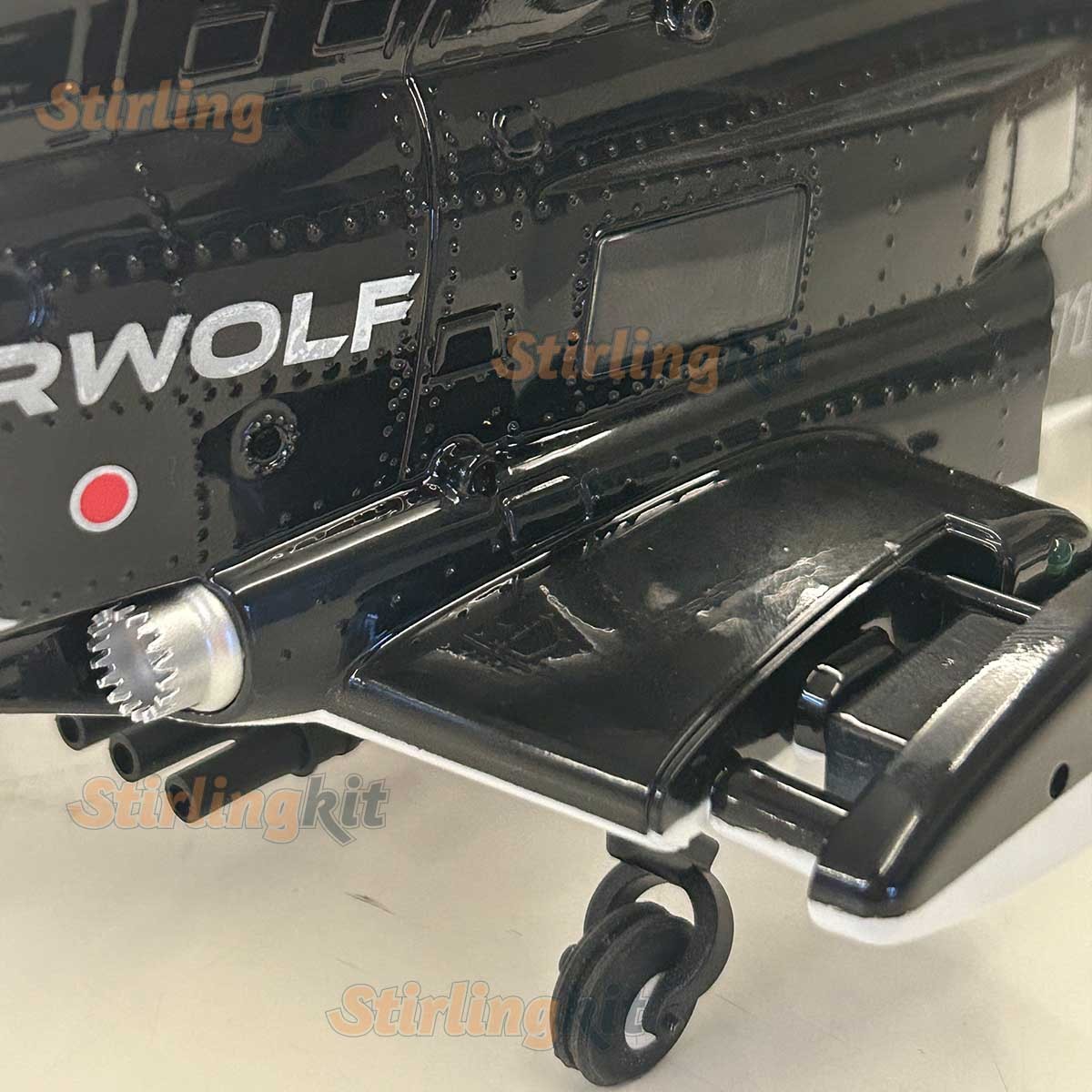 WOLFBUSH AW-911 Airwolf 1/34 Scale RC Helicopter Smart GPS 2.4G 9CH 6G/3D Stunt RC Airplane