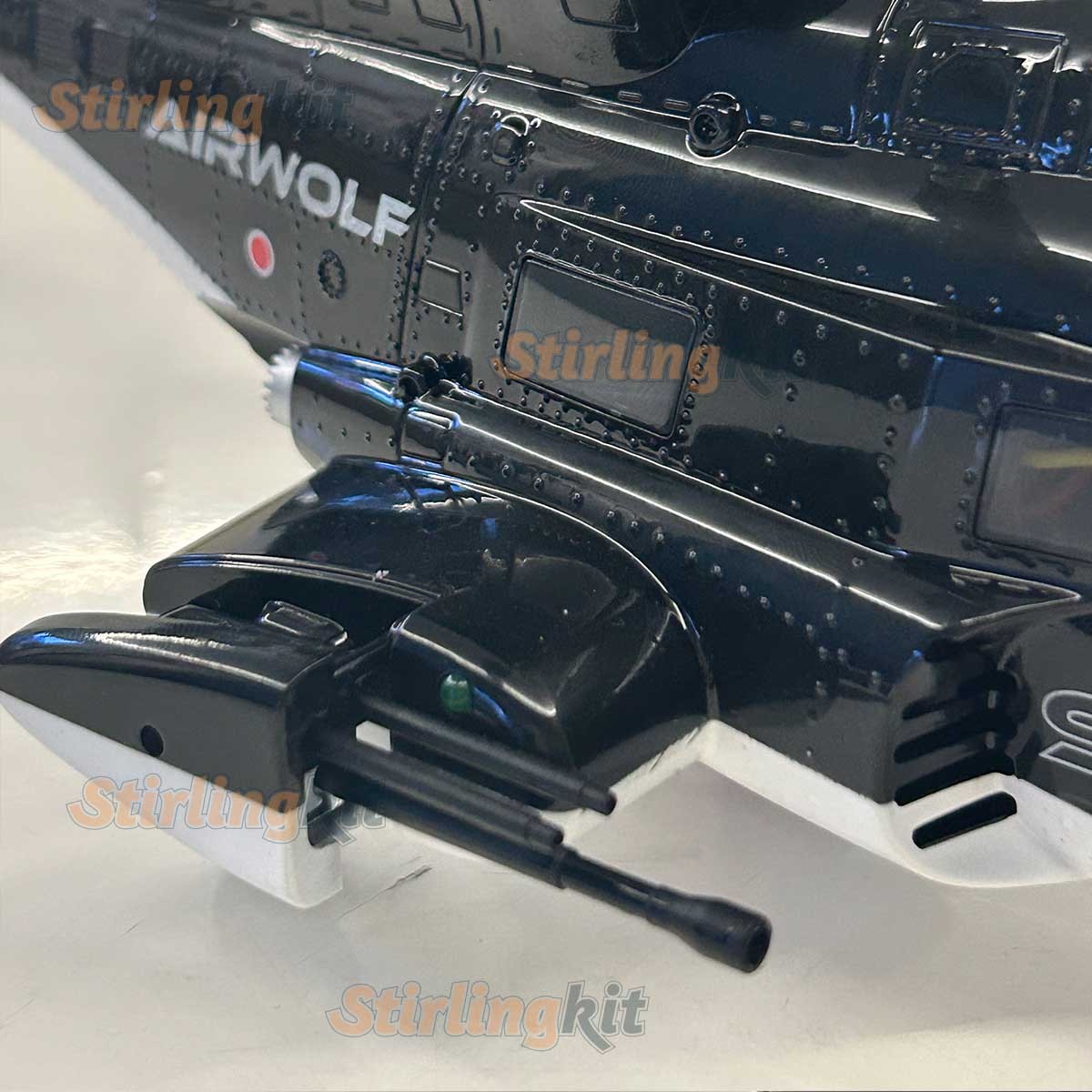 WOLFBUSH AW-911 Airwolf 1/34 Scale RC Helicopter Smart GPS 2.4G 9CH 6G/3D Stunt RC Airplane
