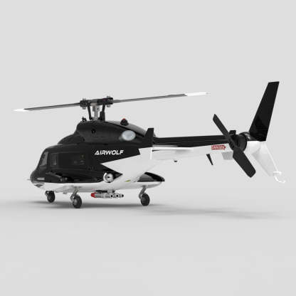 WOLFBUSH AW-911 Airwolf 1/34 Scale RC Helicopter Smart GPS 2.4G 9CH 6G/3D Stunt RC Airplane