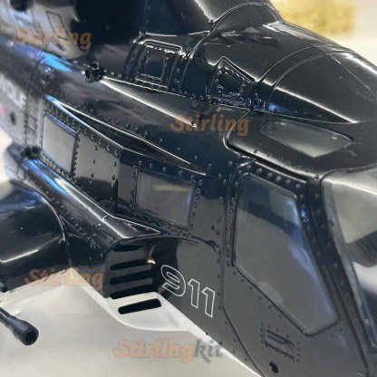 WOLFBUSH AW-911 Airwolf 1/34 Scale RC Helicopter Smart GPS 2.4G 9CH 6G/3D Stunt RC Airplane