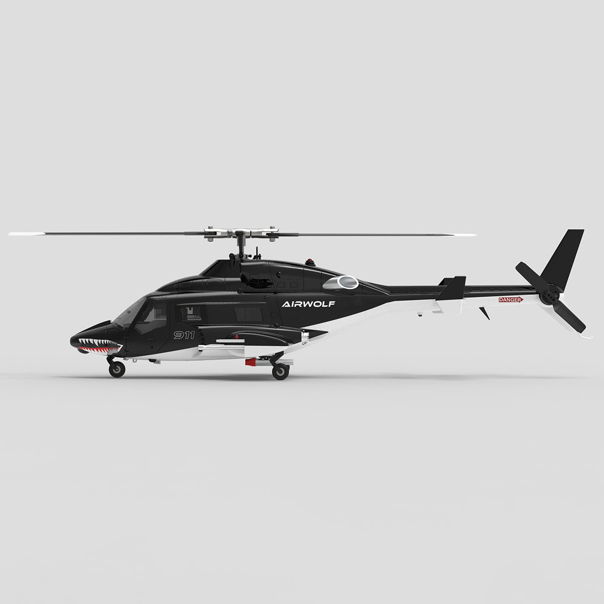 WOLFBUSH AW-911 Airwolf 1/34 Scale RC Helicopter Smart GPS 2.4G 9CH 6G/3D Stunt RC Airplane
