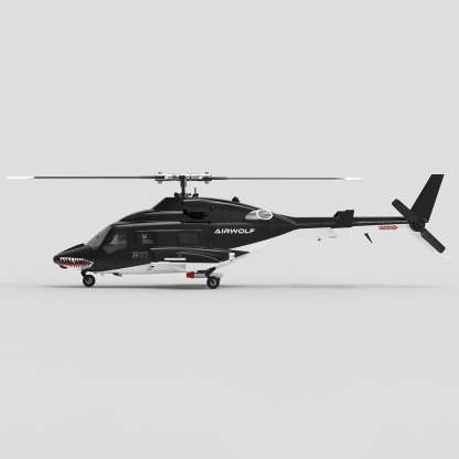 WOLFBUSH AW-911 Airwolf 1/34 Scale RC Helicopter Smart GPS 2.4G 9CH 6G/3D Stunt RC Airplane