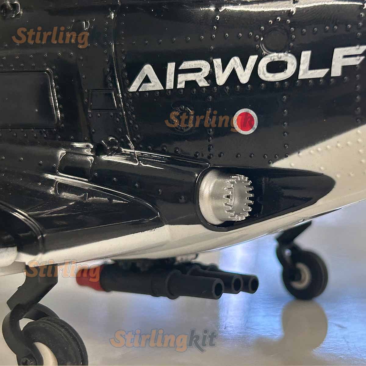WOLFBUSH AW-911 Airwolf 1/34 Scale RC Helicopter Smart GPS 2.4G 9CH 6G/3D Stunt RC Airplane
