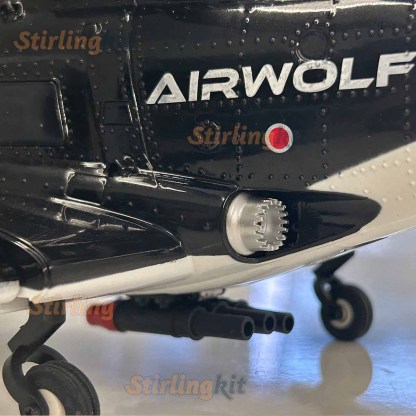 WOLFBUSH AW-911 Airwolf 1/34 Scale RC Helicopter Smart GPS 2.4G 9CH 6G/3D Stunt RC Airplane