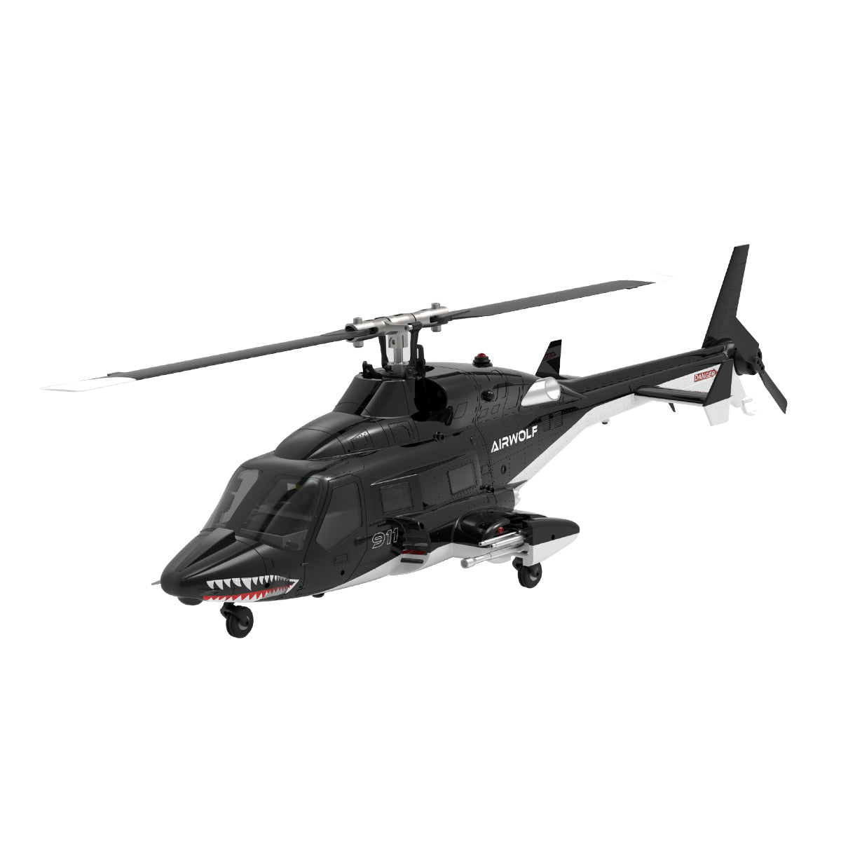 WOLFBUSH AW-911 Airwolf 1/34 Scale RC Helicopter Smart GPS 2.4G 9CH 6G/3D Stunt RC Airplane