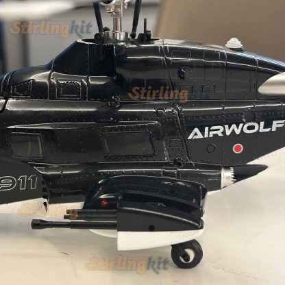 WOLFBUSH AW-911 Airwolf 1/34 Scale RC Helicopter Smart GPS 2.4G 9CH 6G/3D Stunt RC Airplane