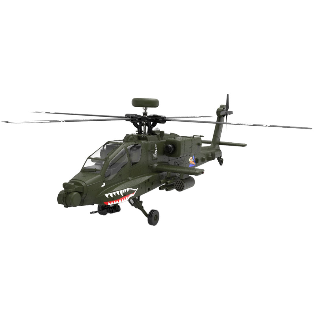 F11 AH-64 Apache RC Helicopter Model 1/32 Scale 2.4G 6CH