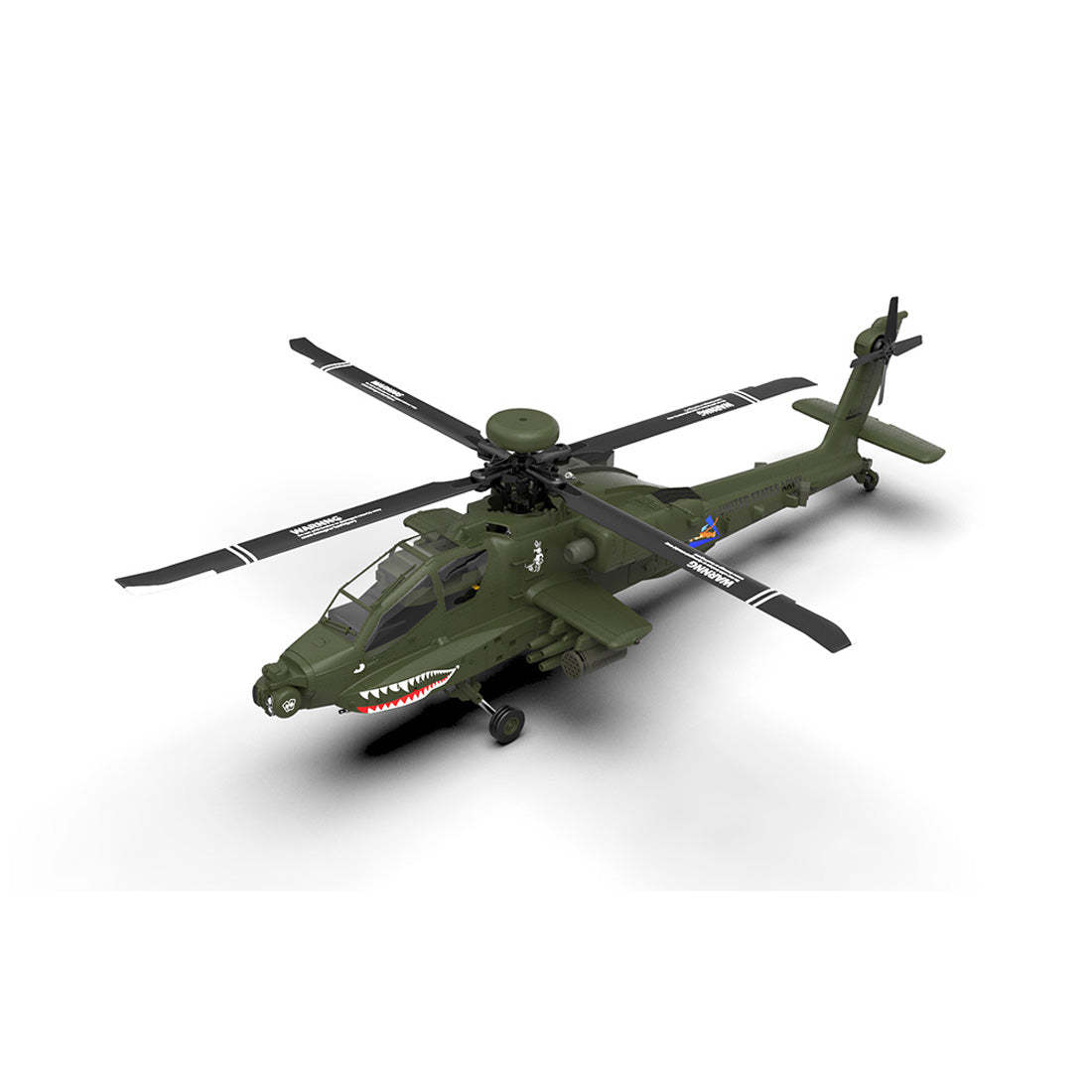 F11 AH-64 Apache RC Helicopter Model 1/32 Scale 2.4G 6CH